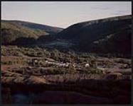 Dredge tailings from gold mining industry (ceased in 1960s) visible near Dawson City 1996