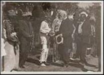 [First Nation chiefs meeting with Lord Strathcona at Silver Heights] 1909