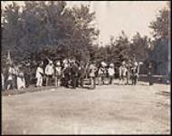 [First Nation chiefs meeting with Lord Strathcona at Silver Heights] September 1909