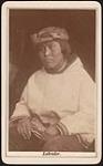 [Portrait of Inuk man from Nunatsiavut (Labrador) wearing parka and fur trim hat] [ca. 1885]