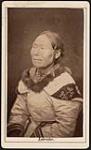 [Portrait of Inuk woman from Nunatsiavut (Labrador) wearing parka with embroidered hood with fur trim] [ca. 1885]