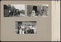 [Photograph album of people and houses in an unidentified First Nations community, likely Haudenosaunee or Anishinaabe, page 4] [between 1910-1921]