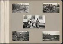 [Photograph album of people and houses in an unidentified First Nations community, likely Haudenosaunee or Anishinaabe, page 5] [between 1910-1921]