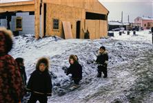[Iñupiaq children playing at Utqiagvik (formerly Barrow), Alaska] 1953-1969