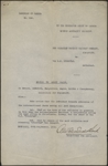 Notice to Admit Facts 28 September 1914