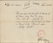 FLETT, Kitty - Scrip number 7923 - Amount 160.00$ 7 October 1887