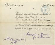MORRIS, Adolphus (Son of John Morris alias Jack Morris) - Scrip number 0160 18 August 1886