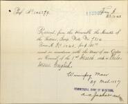 ENGLISH, Philomene - Scrip number 7814 - Amount 160.00$ 29 March 1887