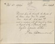 SETTEE, Lydia Louise - Scrip number 3556 - Amount 240.00$ 28 October 1887