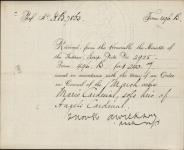 CARDINAL, Marie (Sole heir of Angele Cardinal) - Scrip number 2925 - Amount 240.00$ 2 November 1886