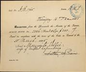 VALLEE, Marguerite (Wife of Michel Laframbois) - Scrip number 2386 - Amount 240.00$ 16 December 1885