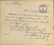 DAIGNEAULT, Renaud (Heir of Geneviève Daigneault) - Scrip number 4014 and 2006 - Amount 240.00$ 3 October 1885