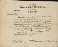 AMYOT, Arthur (Son of Joseph Amyot) - Scrip number 4105 - Amount 240.00$ 18 August 1893