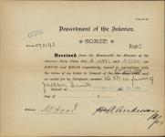 SMITH, Jackson (Heir of Edith Smith) - Scrip number A 2386 and A 10881 - Amount 240.00$ 31 July 1900
