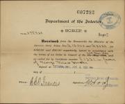 ISBISTER, George Robert (Son of Robert Miles Isbister) - Scrip number A 3624 and A 12043 - Amount 240.00$ 4 January 1901