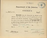 DUMONT, Sara  - Scrip number A 5048 and A 13368 - Amount 240.00$ 10 February 1902