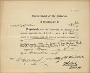 CLARK, William Andrew (Attorney of legal representatives of the late Elias F. Drake) - Scrip number 13204 - Amount 93.75$ 1904