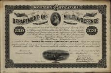 Grantee - Gray, Henry Hamilton - First Lietenant - The Ottawa Sharpshooters 16 September 1885