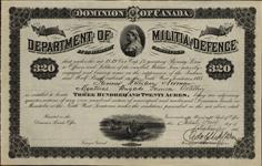 Grantee - Norman, William - Gunner - Montreal Brigade Garrison Artillery 21 September 1885