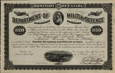 Grantee - Kelly, Edward - Drummer - Montreal Brigade Garrison Artillery 21 September 1885