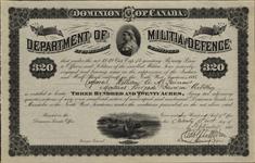 Grantee - McGuinnis, William A. - Corporal - Montreal Brigade Garrison Artillery 21 September 1885