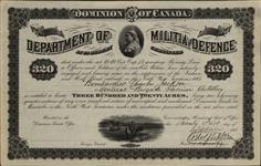 Grantee - Jackson, Charles - Bombardier - Montreal Brigade Garrison Artillery 21 September 1885