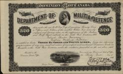 Grantee - Quinney, Reverand Charles - Chaplain - Midland Battalion 25 May 1886