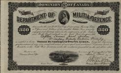 Grantee - Jackson, Samuel Jacob - Captain - "D" Company Infantry Battalion Winnipeg 23 November 1885