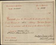 Receipt - Todd, Walter, Second Lieutenant - Ottawa Sharpshooters - Scrip number 816 [between 1885-1913]
