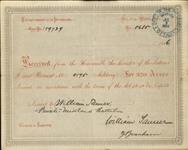 Receipt - Farmer, William - Private - Midland Battalion - Scrip number 195 [between 1885-1913]