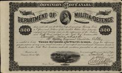 Grantee - Meade, Jesse - Gunner - "B" Battery Regiment Canadian Artillery 14 October 1885