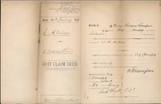 Wilson, Christopher H. of Winnipeg, Tabacconist to Macarthur, Duncan of Winnipeg, Banker 20 January  1877-21 February 1877