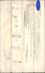 Jaffray, Robert of Toronto, Merchant to Mather, James A. of New Lowell, Ont., Merchant 12 July-12 November 1878