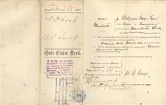 Nash, William Hill of Emerson, Manitoba, Registrar to Smith, Alborn C. of the same place, Trader 3 December 1881-24 September 1884