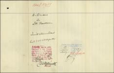Owens, William of Lachute, Quebec, Gentleman to Kastner, John W. of Morris, Manitoba, Hotel-Keeper 7 November 1888-3 January 1889