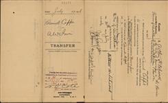 Coppé, Samuel of Willow Bunch, Saskatchewan to Irwin, Armon W. of Moose Jaw, Sasktachewan, Insurance Agent 30 July-11 October 1906