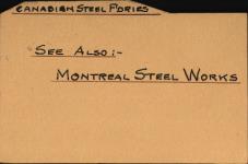 Canadian Steel Foundries Ltd., See also Montreal Steel Works