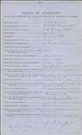 Questionnaire - Donald Charles McLean, settled in Eardley in 1811 1853