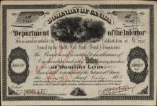 WHITFORD, Simon - Scrip number 7049 - Amount 160.00$ - Certificate number 275 G 1885/07/07