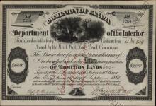STANLEY, Peggy - Scrip number 7264 - Amount 160.00$ - Certificate number 739 G 1885/09/18