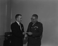 Lawrence R. Lawlor receives the RCAMC Bursary 3 February 1964