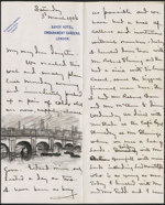 a two page letter from Sir William to his daughter Adaline, March 3, 1906 3 March, 1906