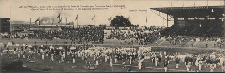 Postcard - 1924 Paris Olympics (Stadium of Colombes) 1924.
