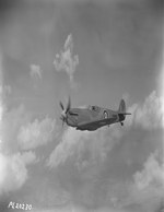 Supermarine Spitfire X4492. Vickers Supermarine MKV of the RCAF during high altitude tests at RCAF Station Rockcliffe 11 August 1943