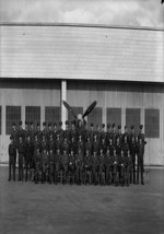 [Group photo of the students of Course 25, Bagotville Air Force Base] 28 April 1944