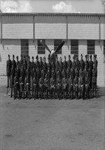 [Group photo of the students of Course 27, Bagotville Air Force Base] 18 July 1944