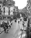 Grande Rue de Dieppe - Saturday P.M., soldiers walking amongst civilians 2 Sept. 1944