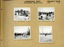 (Relief Projects - No. 14). Lamaune ONT, RP 14-20 to RP 14-23 Intermediate Landing fields, snow November, 1933