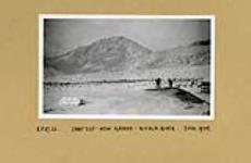 (Relief Projects - No. 87). Spences Bridge-Lytton, BC. Highway construction RP 87-20, Camp 325 New grade Nicola River January, 1934
