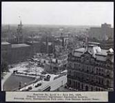 Federal District Improvement Commission Records. Panorama view, Confederation Park are, from Chateau Laurier Tower 1928